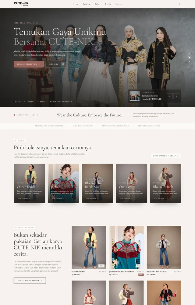 Website Cute-Nik by Linda